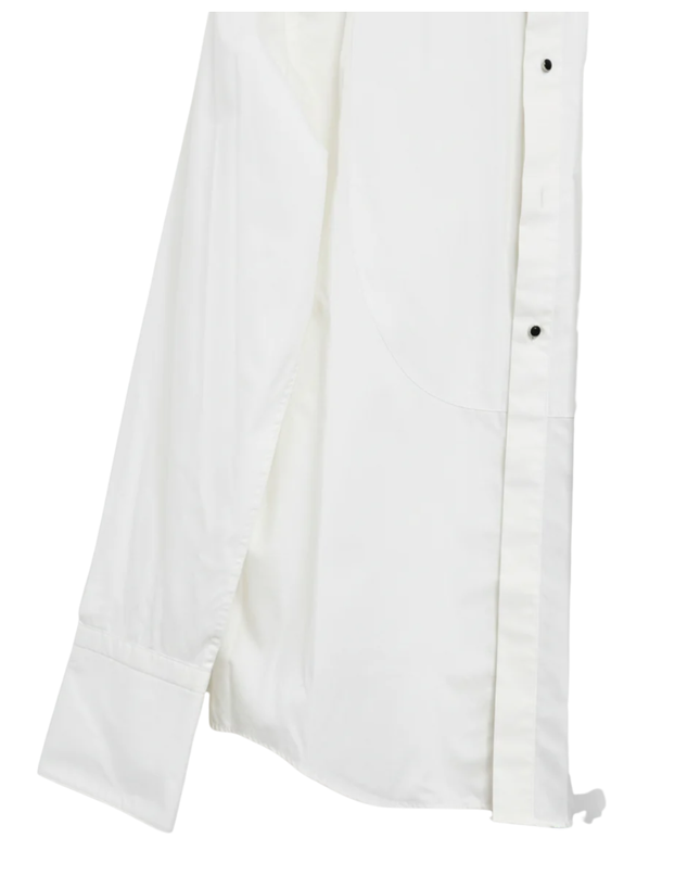 BOSS White Slim Fit Easy Iron Tuxedo Shirt