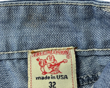 True Religion Blue Straight Leg Jeans