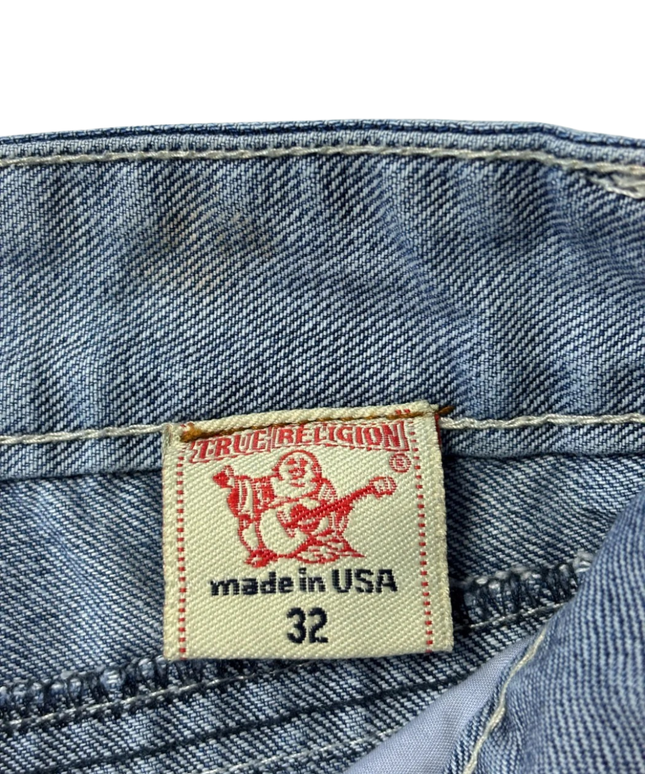 True Religion Blue Straight Leg Jeans