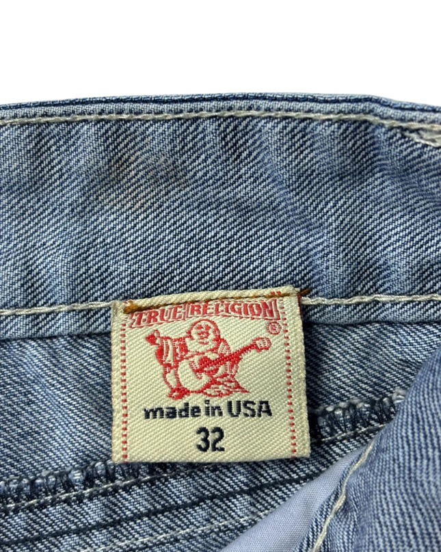 True Religion Blue Straight Leg Jeans
