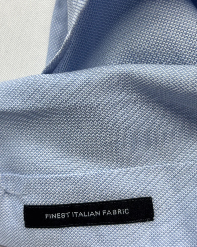 BOSS Light Blue Finest Italian Fabric Dress Shirt