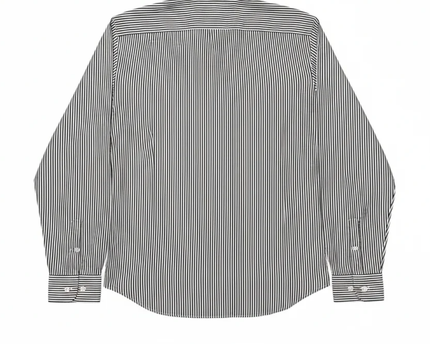 Lauren Ralph Lauren Navy/White Striped Non-Iron Cotton Shirt