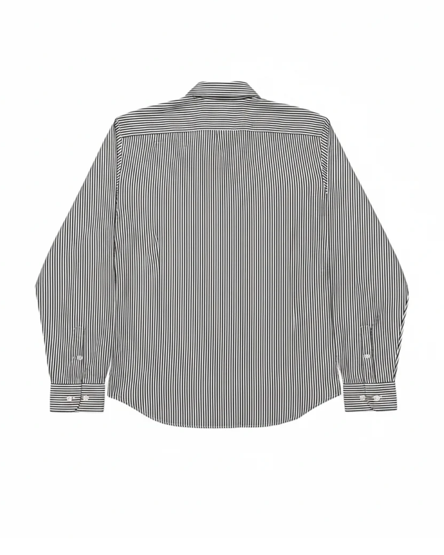Lauren Ralph Lauren Navy/White Striped Non-Iron Cotton Shirt