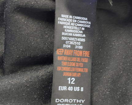 Dorothy Perkins Black Shimmer Velvet Draped Neck Midi Dress