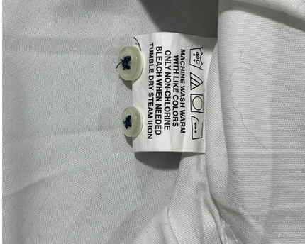 Tommy Hilfiger White Regular Fit Long Sleeve Button-Down Shirt