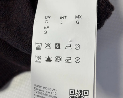 BOSS Purple Fine-Knit Crew Neck Sweater