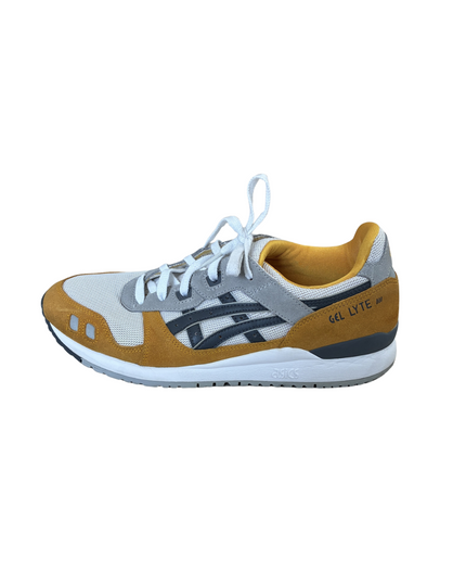ASICS Gel Lyte III Heritage Running Sneakers | Grey, Mustard & White | EU 44