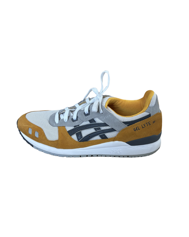 ASICS Gel Lyte III Heritage Running Sneakers | Grey, Mustard & White | EU 44