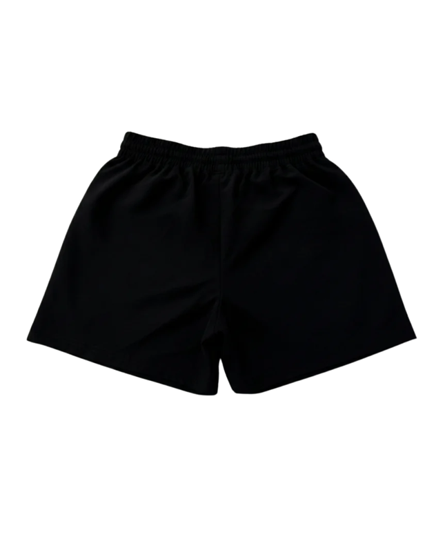 Alo Black Performance Cotton-Blend Sports Shorts