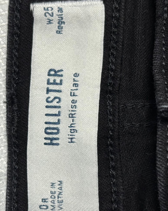 Hollister Black High-Rise Flare Jeans