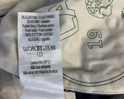 Lacoste Navy Blue Slim Fit Chino Pants