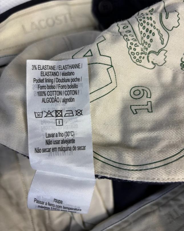 Lacoste Navy Blue Slim Fit Chino Pants