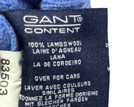 GANT Blue Quarter-Zip Lambswool Sweater