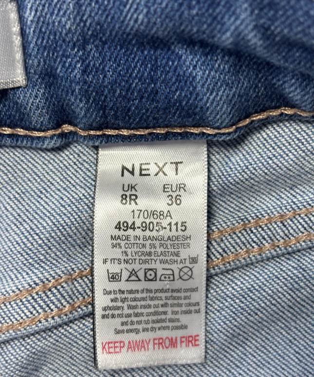 Next Blue Skinny Mid Rise Jeans