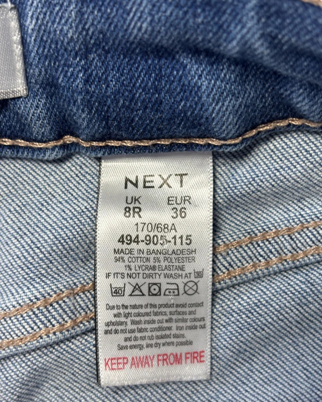 Next Blue Skinny Mid Rise Jeans