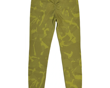Gymshark Olive Green Camo Seamless Scrunch Butt Leggings