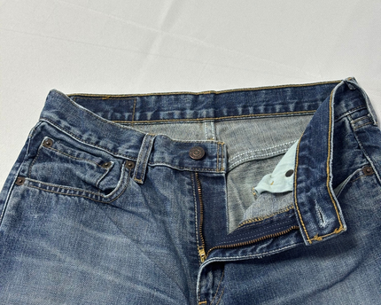 Levi's Classic Blue Straight Leg Denim Jeans