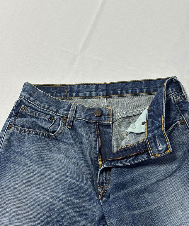 Levi's Classic Blue Straight Leg Denim Jeans