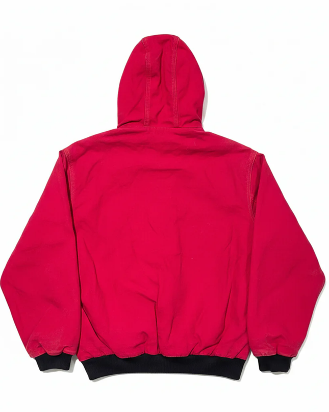 Carhartt Red Canvas Hooded Active Jacket