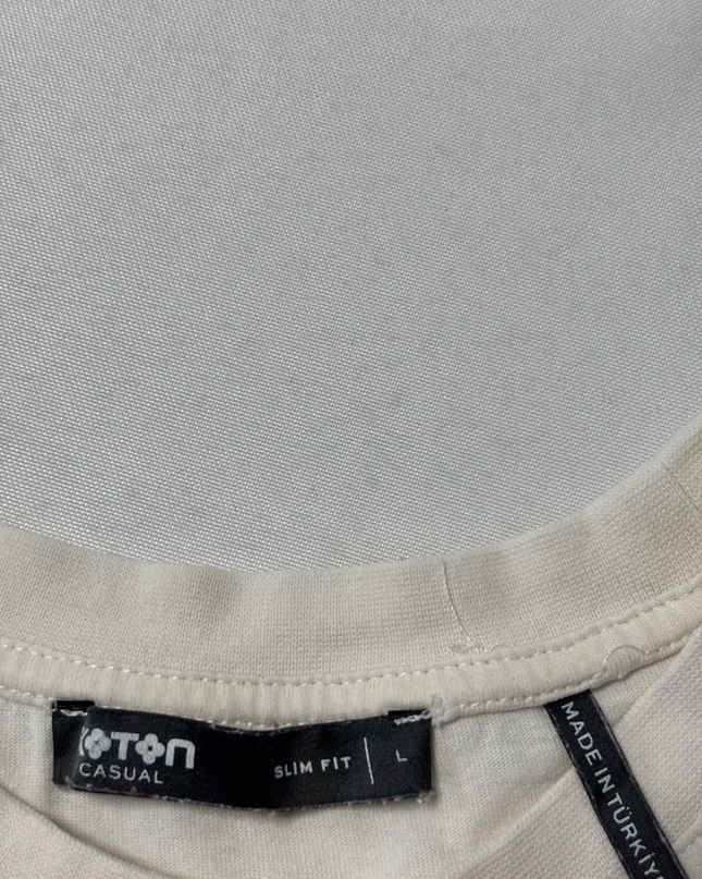 Koton White Peace & Happiness Graphic Tee