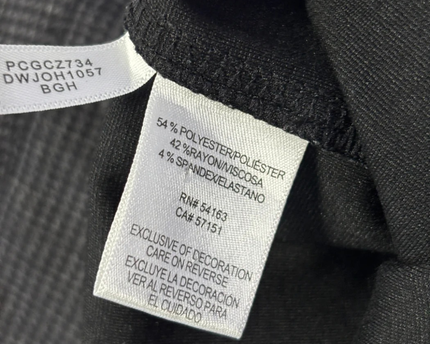 DKNY Jeans Grey Micro-Check Slim Leg Stretch Trousers