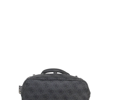 Guess Black Monogram Satchel Bag