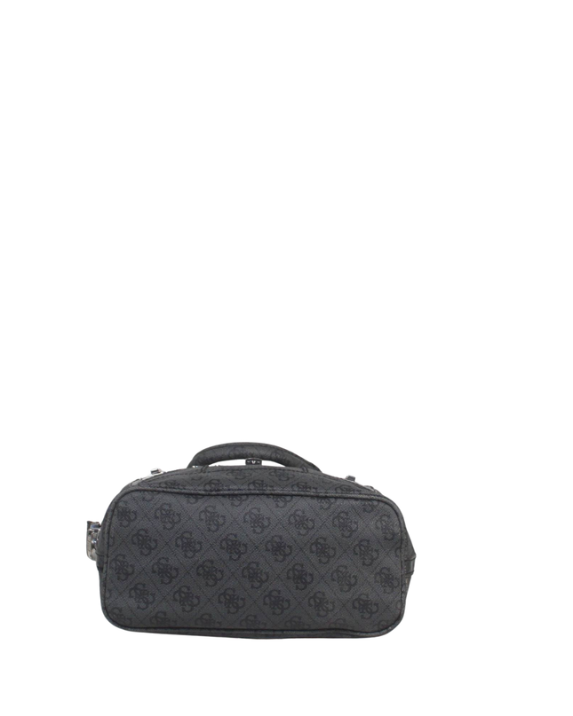 Guess Black Monogram Satchel Bag