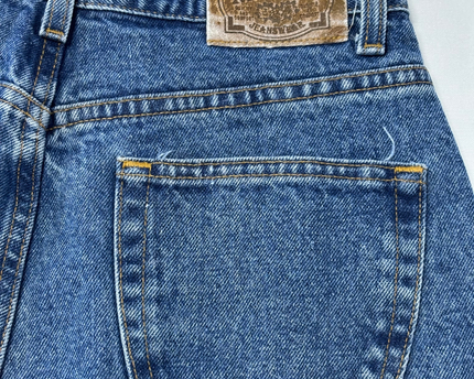 Nevada Blue High-Waisted Tapered Mom Jeans