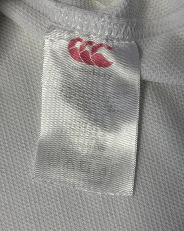 Canterbury England Rugby O2 White Jersey