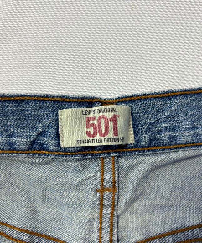 Levi's 501 Original Blue Straight Leg Button-Fly Jeans