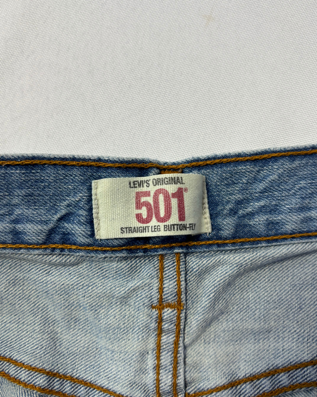 Levi's 501 Original Blue Straight Leg Button-Fly Jeans