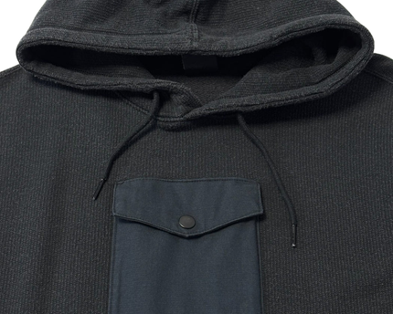 Nike SB Black Waffle Knit Utility Pocket Hoodie