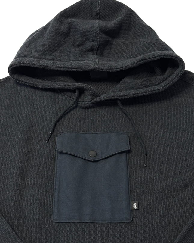 Nike SB Black Waffle Knit Utility Pocket Hoodie