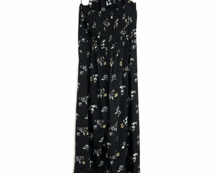 Abercrombie & Fitch Black Floral Halter Neck Jumpsuit