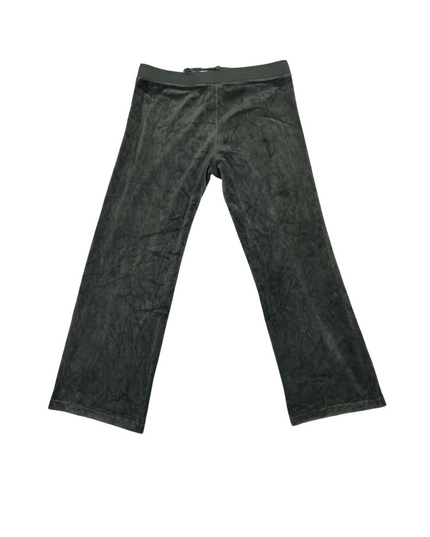 Juicy Couture Gray Velour Glitter Logo Tracksuit Pants - L | Waist: 32"