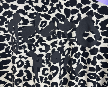2nd Skin Black and White Leopard Print Bomber Jacket