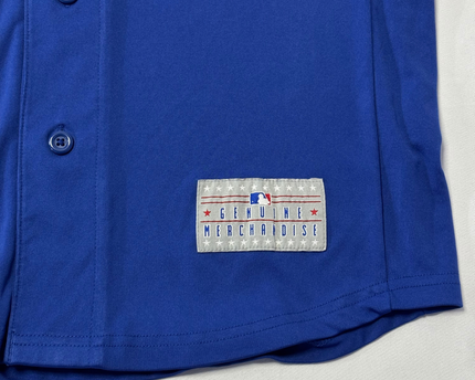 MLB Genuine Merchandise Blue Chicago Cubs Mascot Baseball Jersey