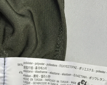 Bershka Olive Green Button-Front Tie-Hem Crop Top