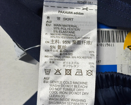 Adidas Navy Blue Three-Stripe Maxi Skirt W/Tags