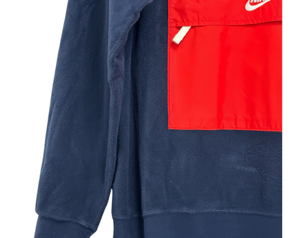 Nike Navy Fleece Half-Zip Pullover Sweatshirt