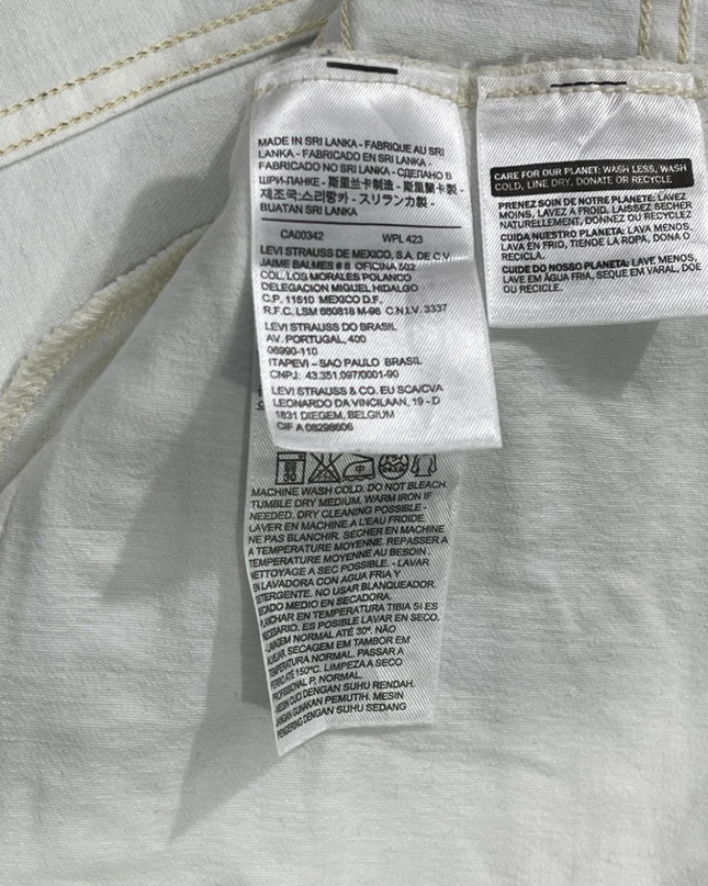 Levi's White Denim Trucker Jacket