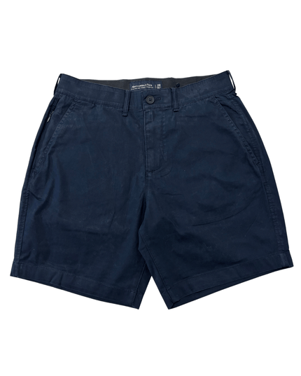 Abercrombie & Fitch All-Day Stretch Navy Cotton Shorts