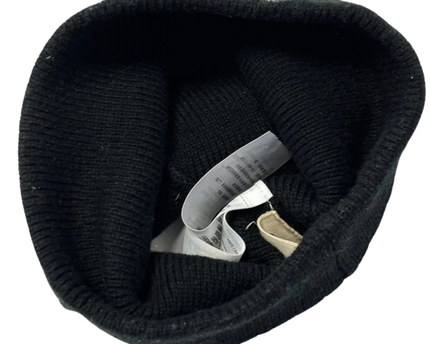 Hollister Black 'TOTALLY' Graphic Knit Beanie