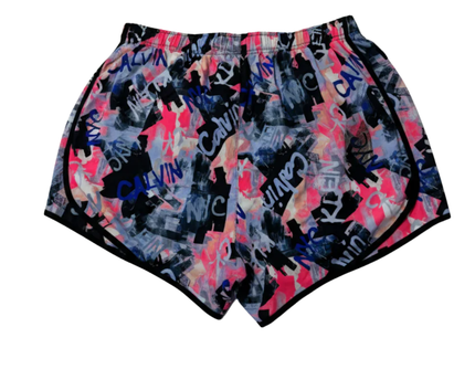 Calvin Klein Performance Multicolor Graffiti Print Sports Shorts
