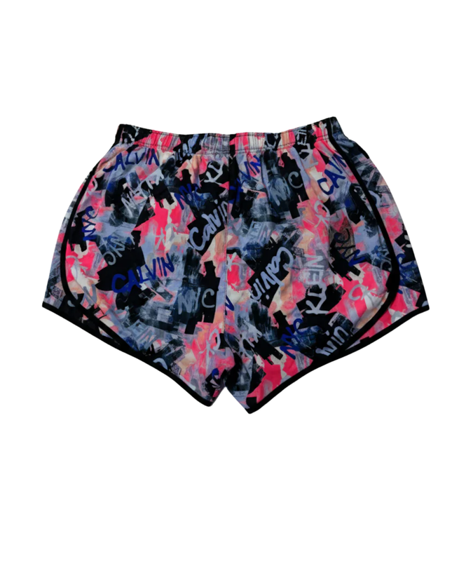 Calvin Klein Performance Multicolor Graffiti Print Sports Shorts