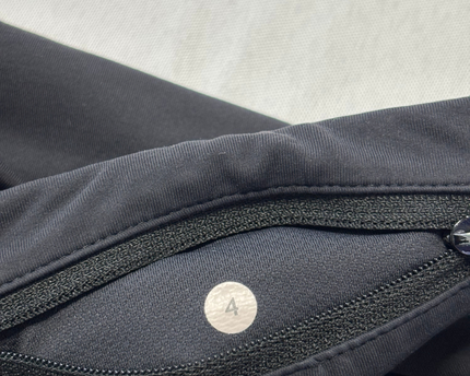 Lululemon Black Ruched Mesh Cropped Leggings