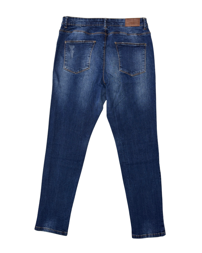 Anthology Sadie Slim Dark Wash Stretch Jeans - L | Waist: 32"