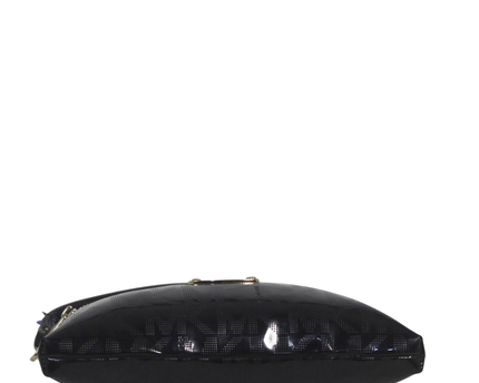 Michael Kors Black Patent Monogram Shoulder Bag