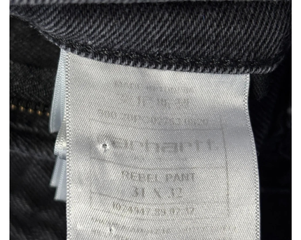 Carhartt WIP Rebel Pant Black Slim Fit Jeans