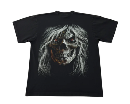 Rock Chang Black Gothic Skull Graphic Tee Unisex
